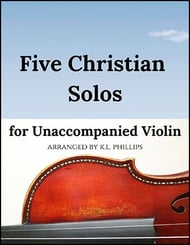 Five Christian Solos for Unaccompanied Violin P.O.D. cover Thumbnail